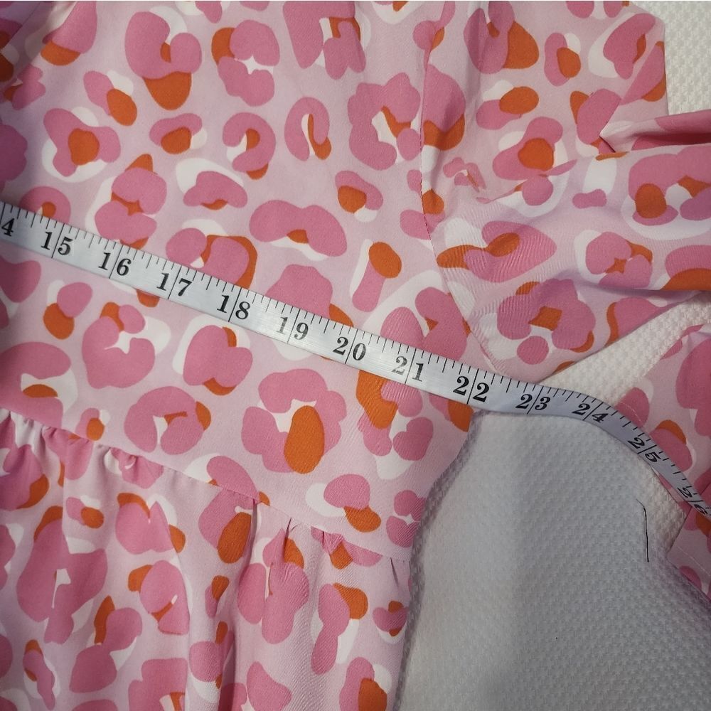 Michelle McDowell Pink/Orange Flowy Tiered Dress…. - Picture 3 of 12